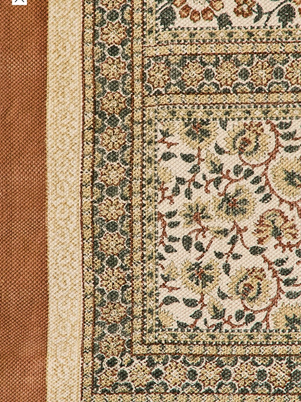 Zara Home Block Print Cotton Rug - Picture 2 of 4